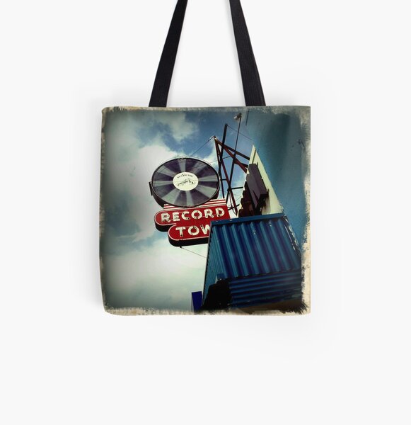 Record Town All Over Print Tote Bag