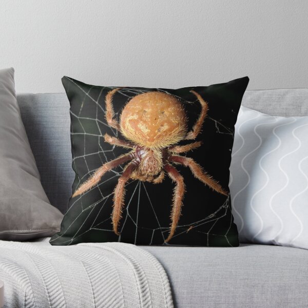 Garden Orb-Weaver Throw Pillow
