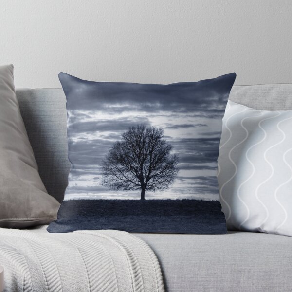 Tree of Solitude Throw Pillow