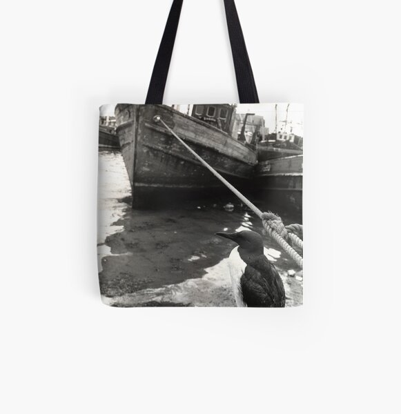 Bird on a Wire All Over Print Tote Bag