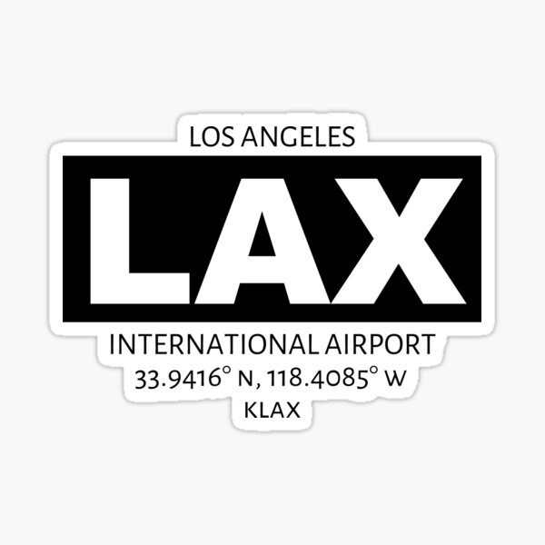Los Angeles International Airport LAX Sticker