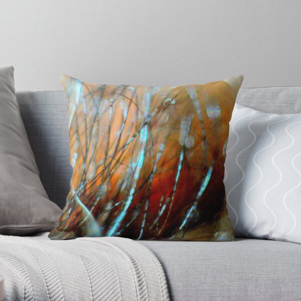 Fireside Snow Fall Throw Pillow