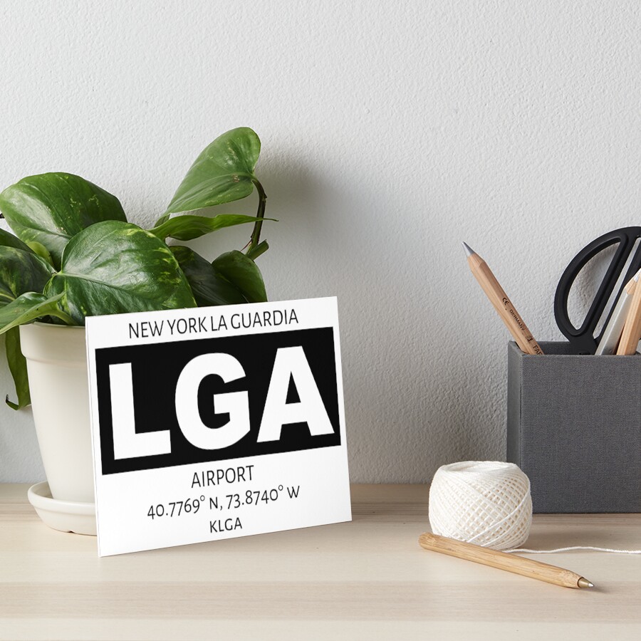 New York La Guardia Airport LGA Art Board Print