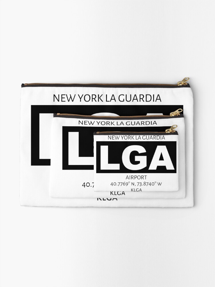 Alternate view of New York La Guardia Airport LGA Zipper Pouch