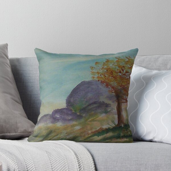 Item preview, Boulders to climb on along path,,,watercolor designed and sold by Anna Lewis, blind artist.