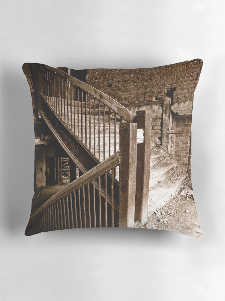 Aperçu 3 sur 4. Coussin avec l'œuvre Rusty Railing créée et vendue par Rdemingphoto.