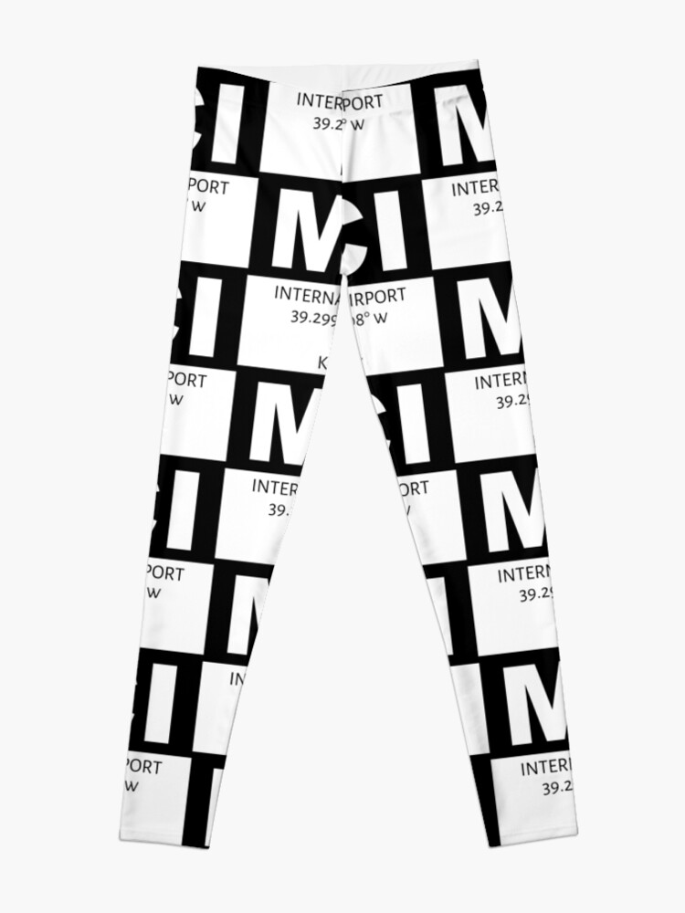 Alternate view of Kansas City International Airport MCI Leggings