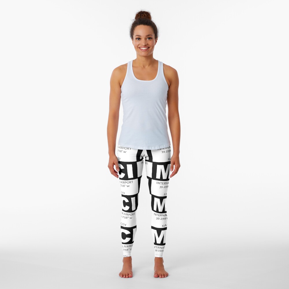 Kansas City International Airport MCI Leggings