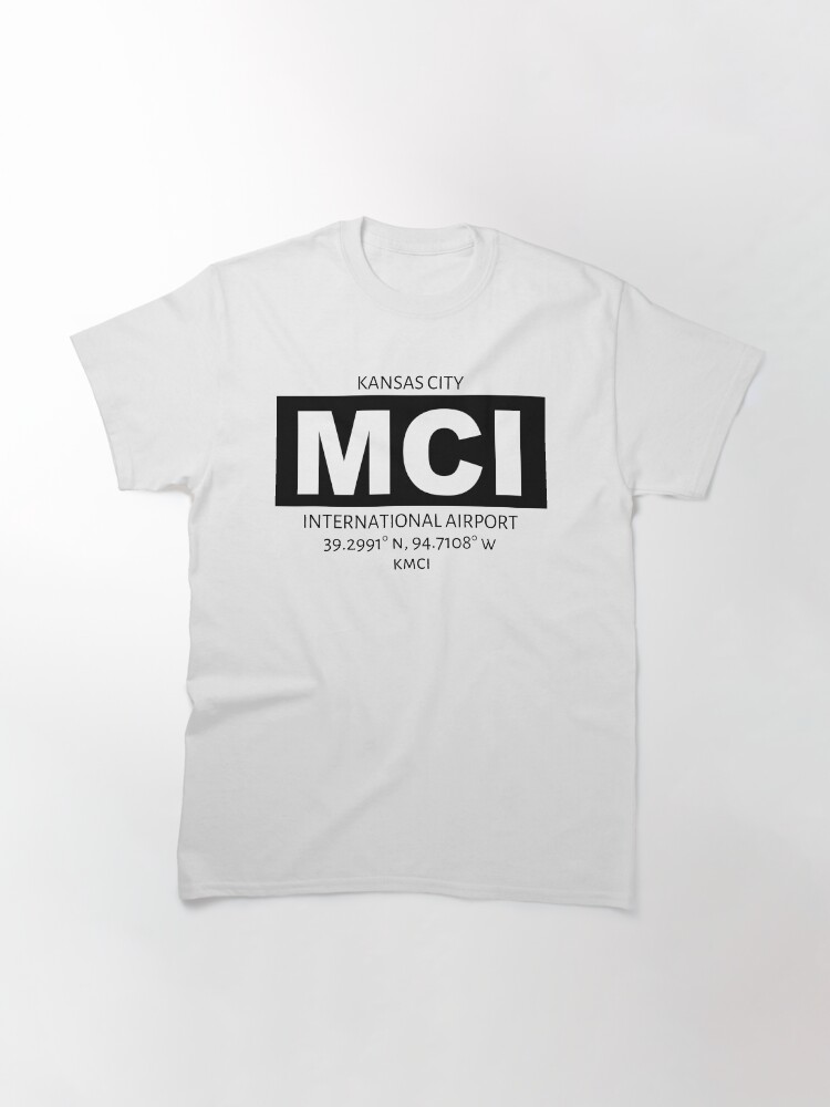 Alternate view of Kansas City International Airport MCI Classic T-Shirt