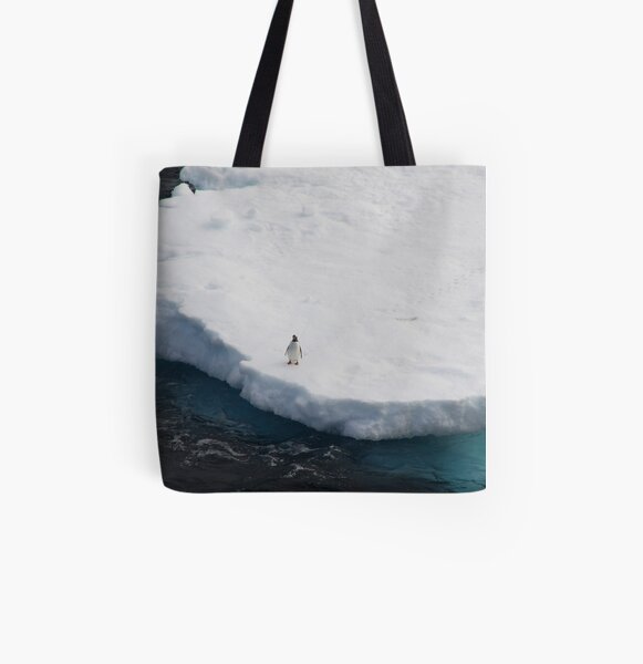 The Lone Penguin All Over Print Tote Bag