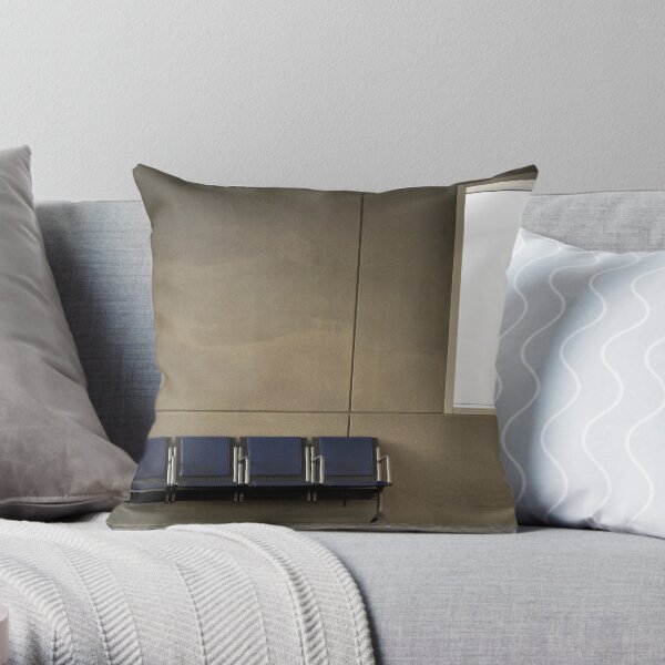 She Missed Her Flight Throw Pillow
