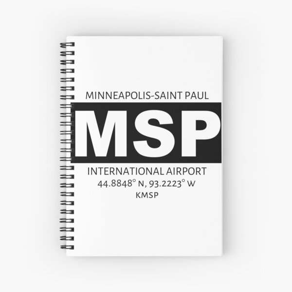 Minneapolis-St Paul International Airport MSP Spiral Notebook