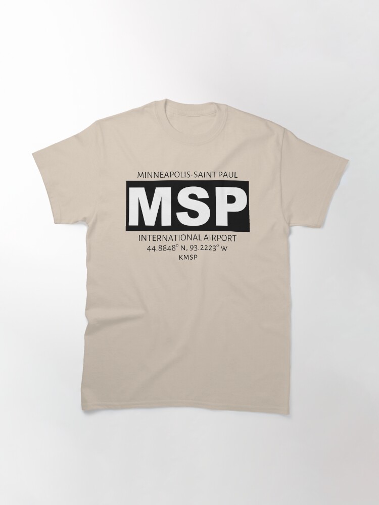 Alternate view of Minneapolis-St Paul International Airport MSP Classic T-Shirt