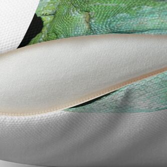 Alternate view of Green Basilisk Throw Pillow