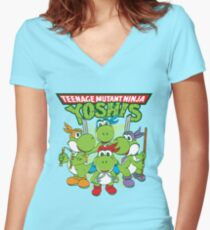 Teenage Mutant Ninja Yoshis Women's Fitted V-Neck T-Shirt
