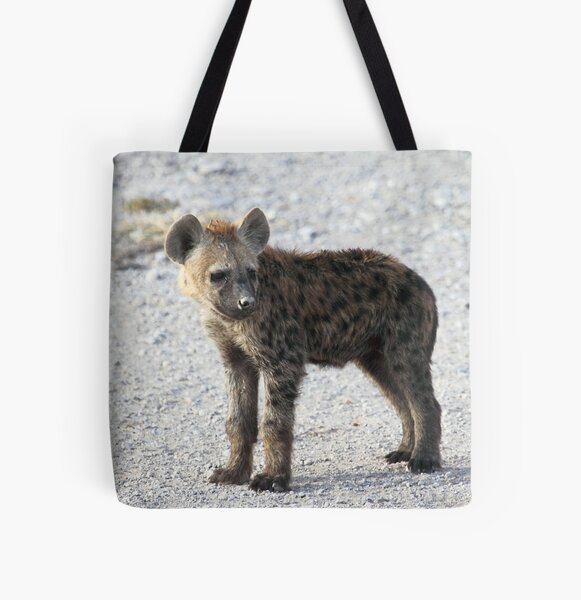 Spotted Hyena pup, Kenya.  All Over Print Tote Bag