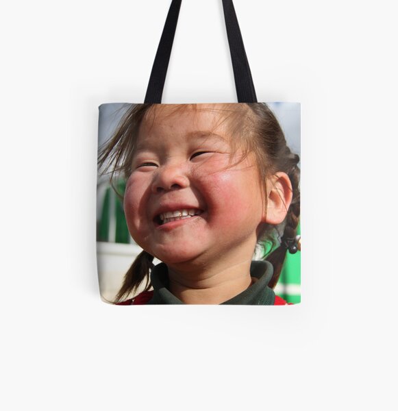 Mongolian girl All Over Print Tote Bag