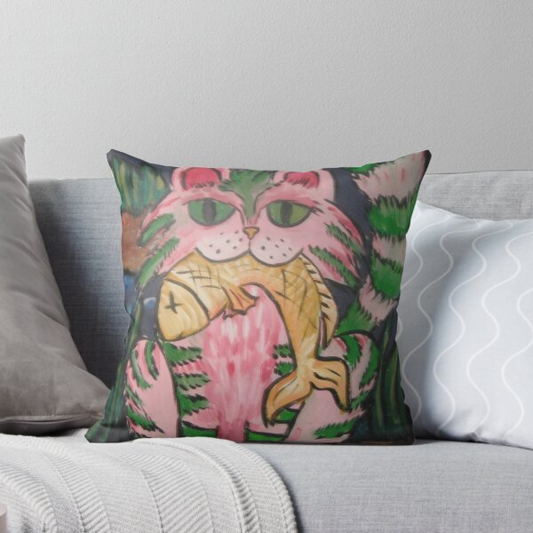 Item preview, Cat with Fish designed and sold by Wendy Crouch.