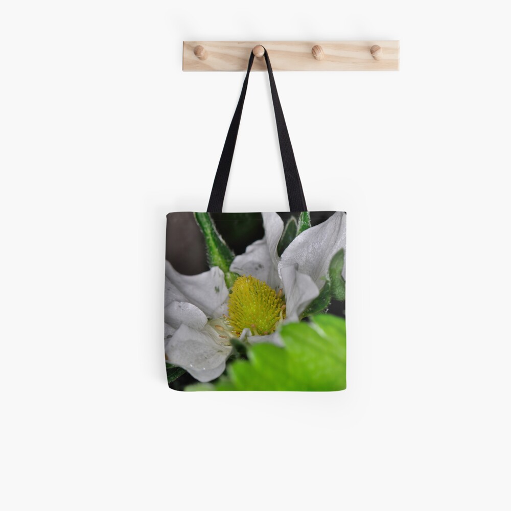 Strawberry Flower Tote Bag