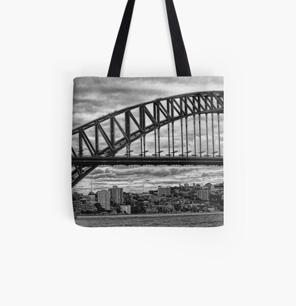 Sydney Harbour Bridge Panorama All Over Print Tote Bag