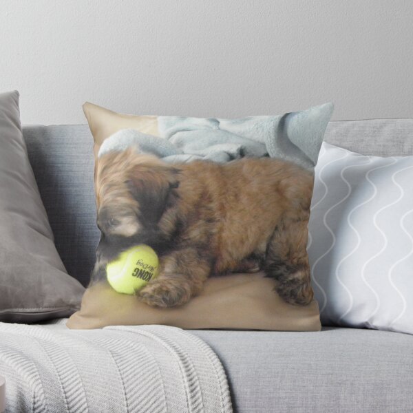 malti tzu puppy Throw Pillow