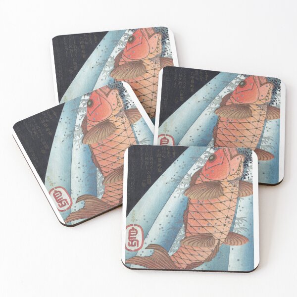 Item preview, Red Carp Ascending a Waterfall designed and sold by citimonster.