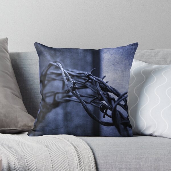Tangled Up In Blue Throw Pillow