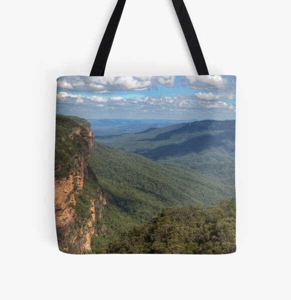 The Jamison Valley, Blue Mountains, NSW, Australia (HDR) All Over Print Tote Bag