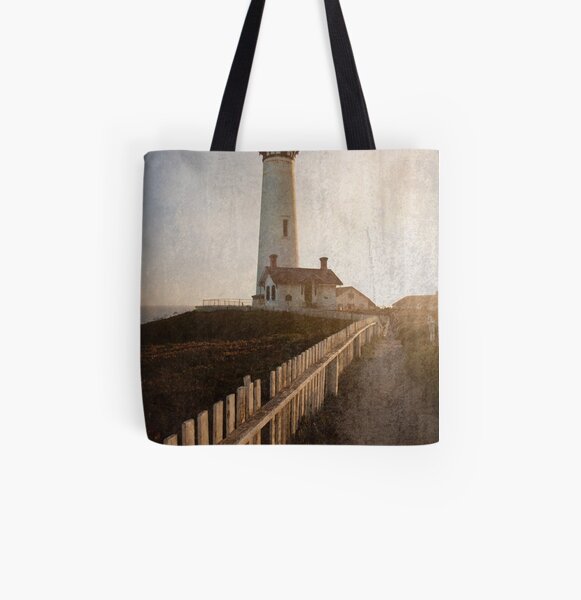 Pigeon Point Lighthouse All Over Print Tote Bag