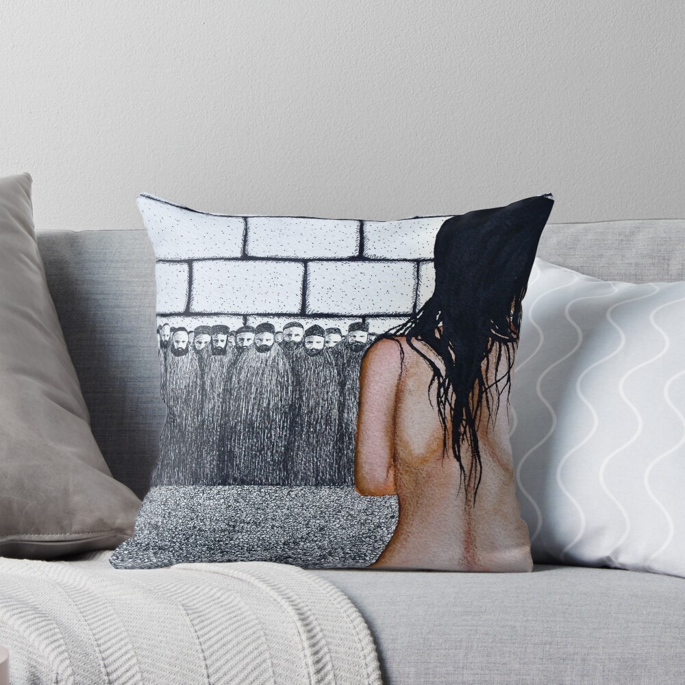 Item preview, Throw Pillow designed and sold by nakedpastor.