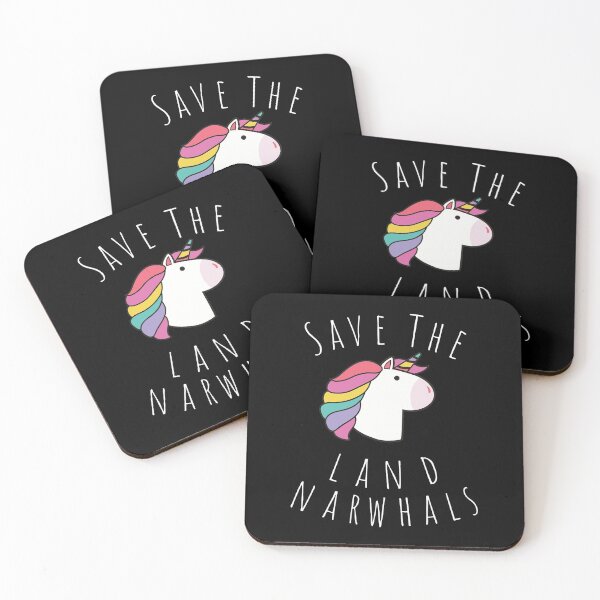 Item preview, Funny Save The Land Narwhals Unicorn Joke T-Shirt| Unicorns and Narwhal Gifts|  designed and sold by Nada18.