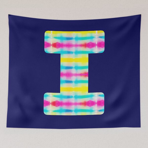 Item preview, Tie Dye Alphabet I (Uppercase letter i), Letter I designed and sold by marosharaf.