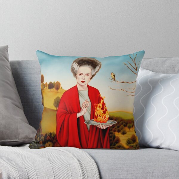 Song of the Goldfinch Throw Pillow
