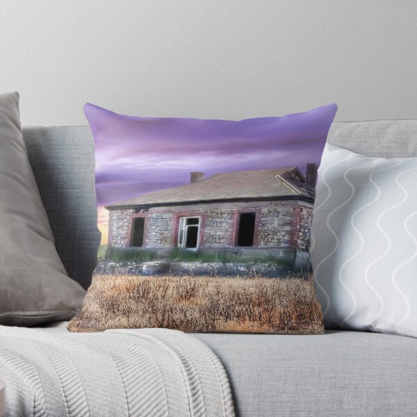 Burra Homestead Panorama Throw Pillow