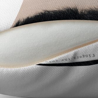 Alternate view of warm sand Throw Pillow