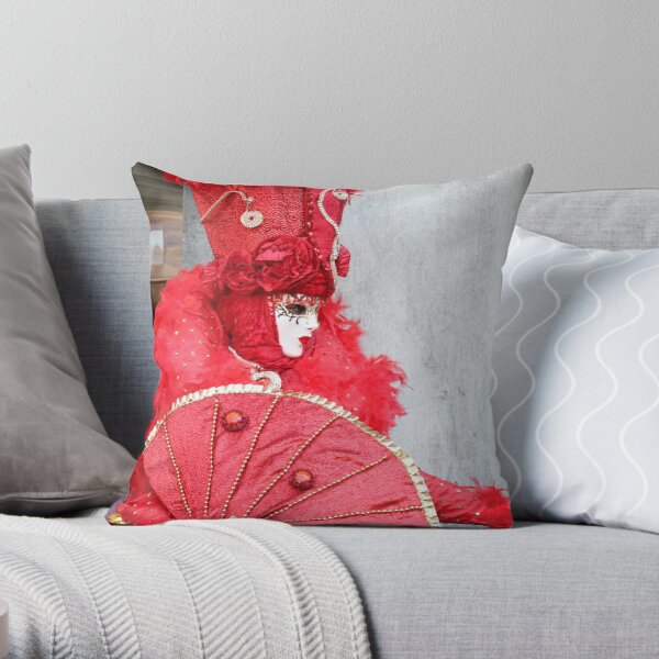 Ravishing in Red Throw Pillow