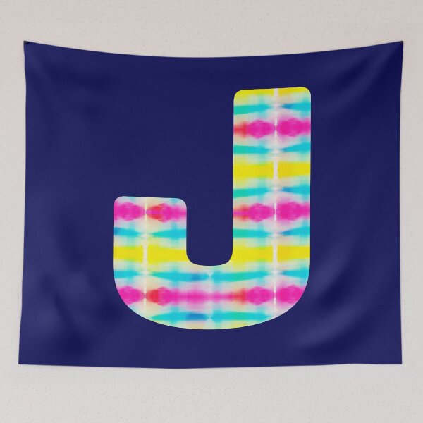 Item preview, Tie Dye Alphabet J (Uppercase letter j), Letter J designed and sold by marosharaf.