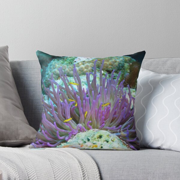 Item preview, Purple Anenome with Yellow Fish designed and sold by Rich Synowiec.
