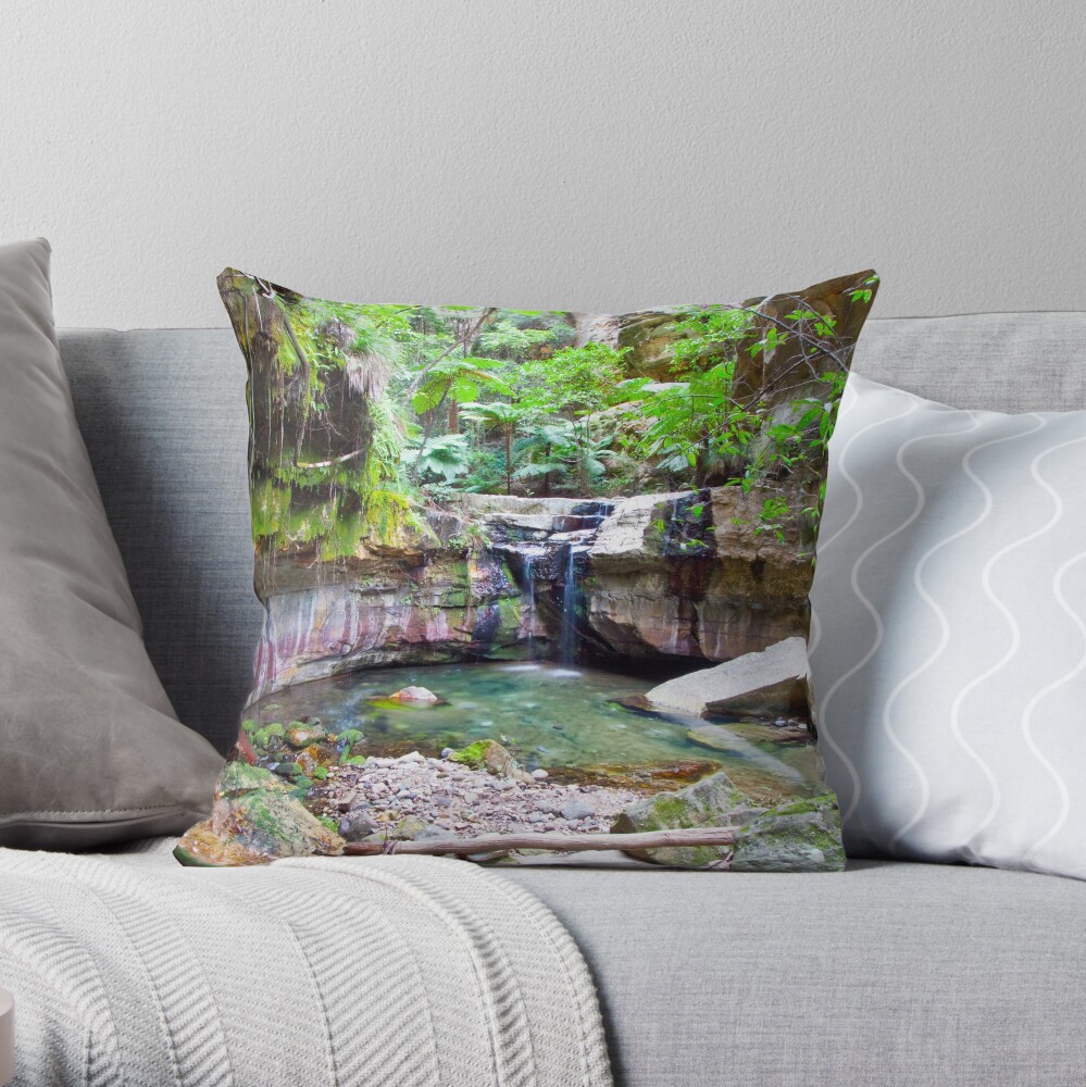 The Moss Gardens Throw Pillow