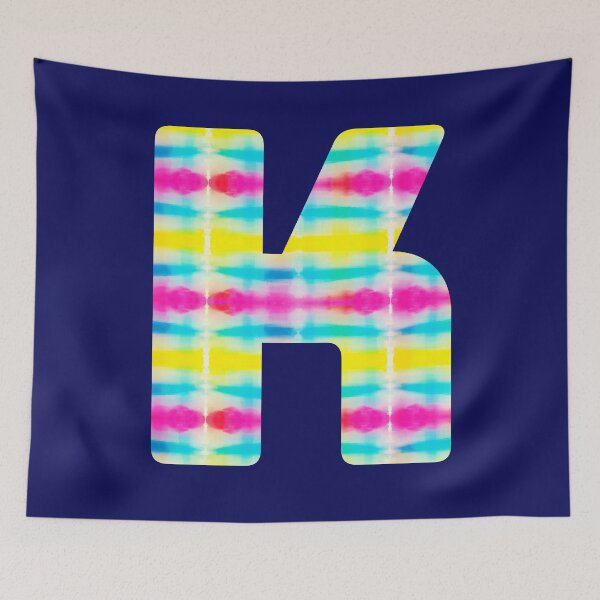 Item preview, Tie Dye Alphabet K (Uppercase letter k), Letter K designed and sold by marosharaf.