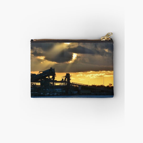 Item preview, Sunset over Loading Facility - Newcastle Harbour NSW Australia designed and sold by Phil Woodman.