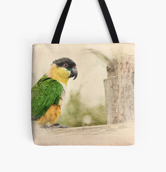 Parrot Sketch All Over Print Tote Bag