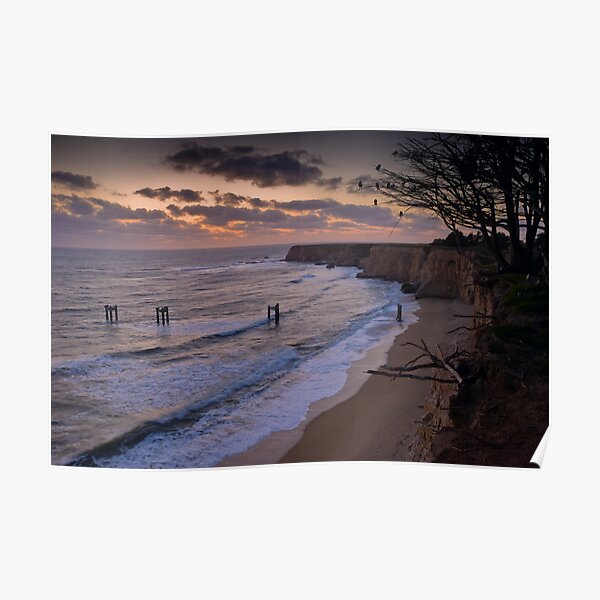 Last Light over Cypress Cliffs Poster