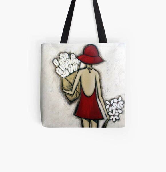 Spring Flower Market All Over Print Tote Bag