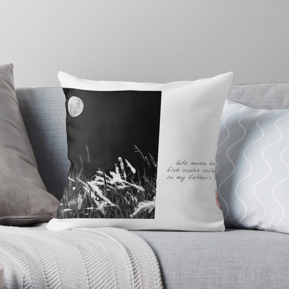 Late Moon Throw Pillow