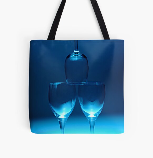 Stacked glasses All Over Print Tote Bag