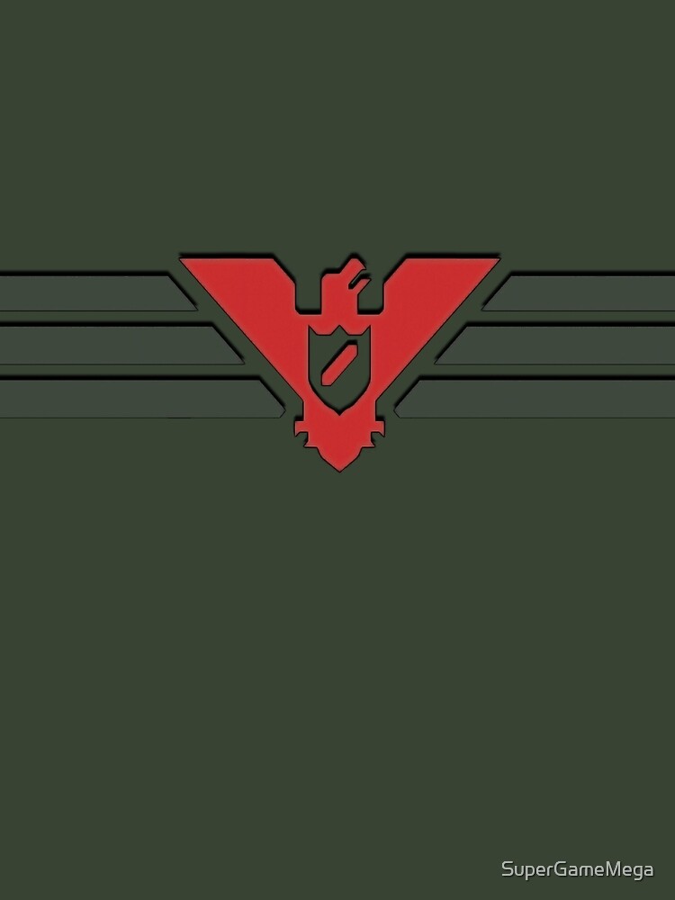 Glory To Arstotzka Banner Canvas Print For Sale By SuperGameMega   Flat,750x,075,f Pad,750x1000,f8f8f8.u2 