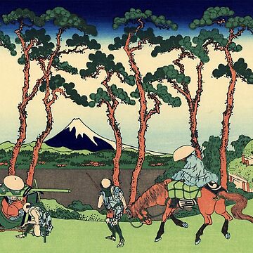Artwork thumbnail, 'Hodogaya on the Tokaido' by Katsushika Hokusai (Reproduction) by Classic Visions Gallery