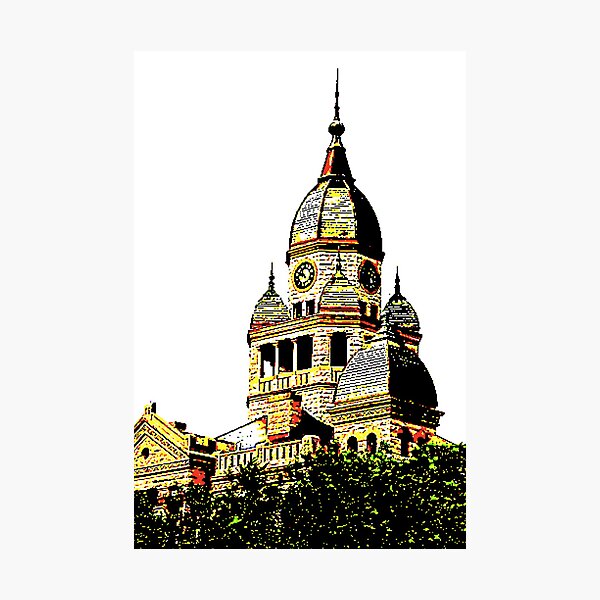 Courthouse Illustration Photographic Print
