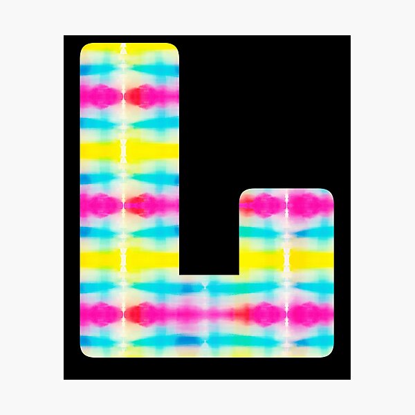Sunshine and Pixels Leopard Tie Dye Monogram Initials